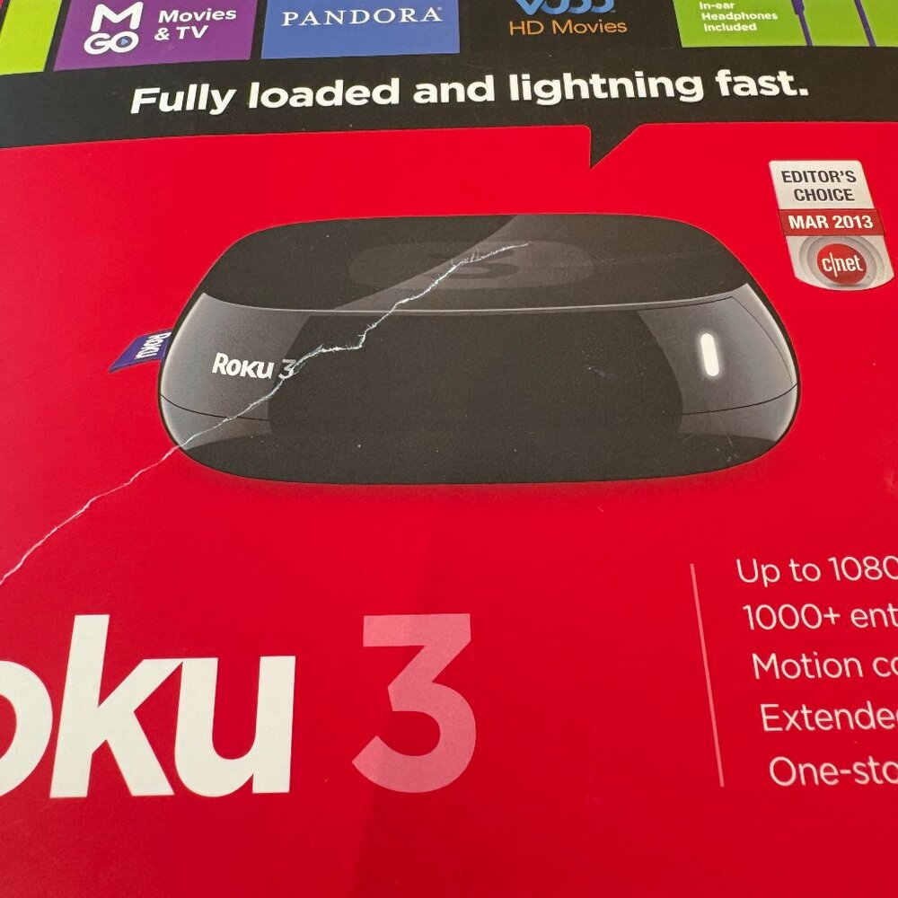 Roku 3 (3rd Generation) Media Streamer 4200X - Black